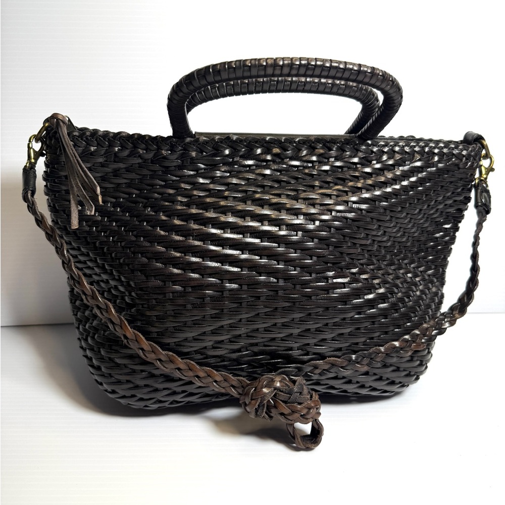 Nordstrom Brown Woven Tote Bag